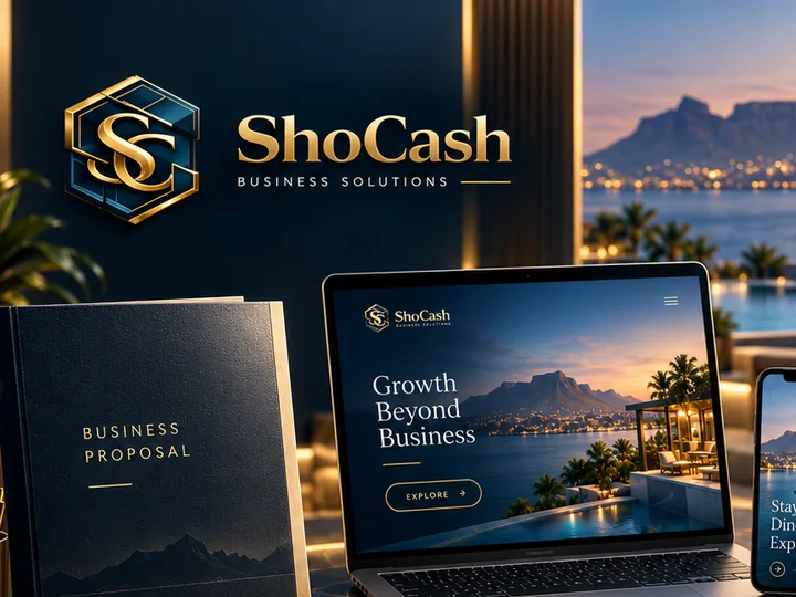 ShoCash digital brand and AI domain strategy presentation
